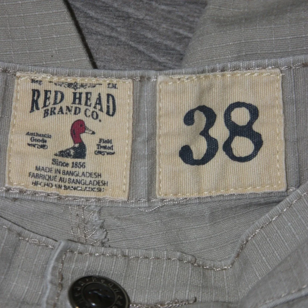 Red Head Cargo Shorts Mens‎ 38 Tan Khaki Ripstop Cotton Outdoor Gorpcore Utility